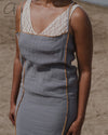 BASERANGE Sling Dress Portugal BAS-DRSKS-LC-SP25-HH BAYON GREY(YELLOW)